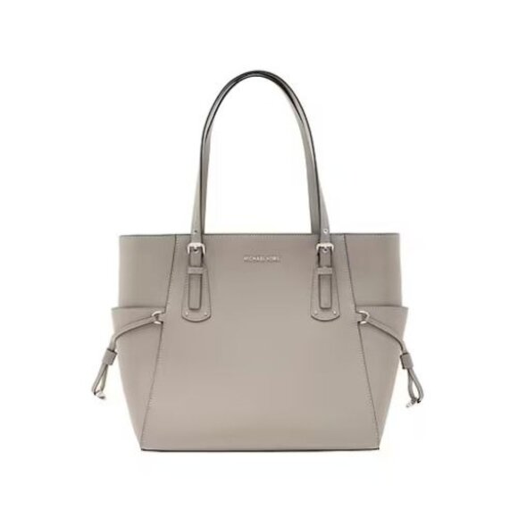 MICHAEL Michael Kors Voyager East/West Tote Pearl Grey NWT